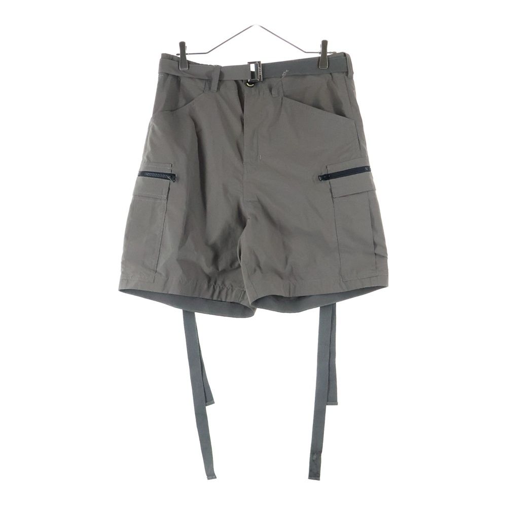 Sacai サカイ SAMPLE品 ナイロン ベルト カーゴショーツ パンツ カーキ