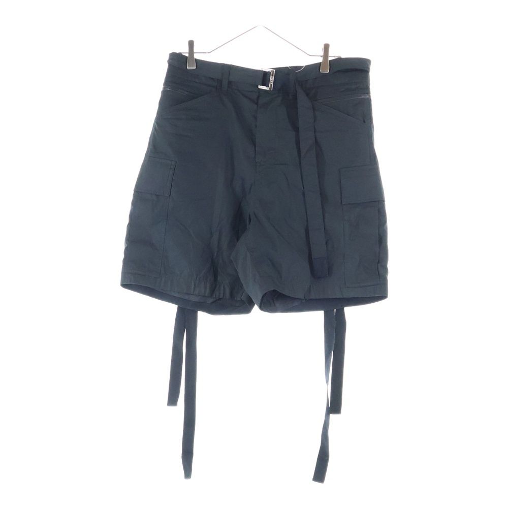 Sacai サカイ SAMPLE品 ナイロン ベルト カーゴショーツ パンツ ブラック