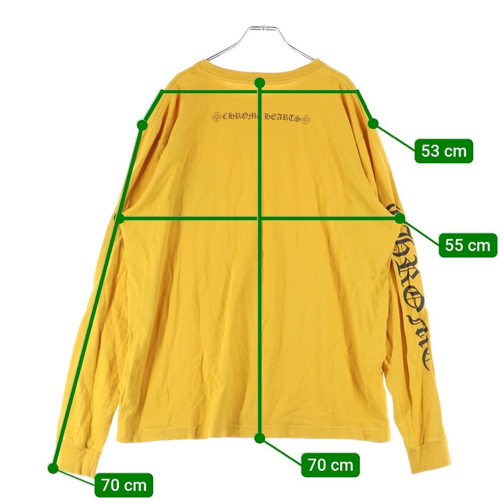 CHROME HEARTS クロムハーツ CH L S T-SHIRT アームロゴ 長袖Tシャツ イエロー WWW_GREEN-COOK_ORG