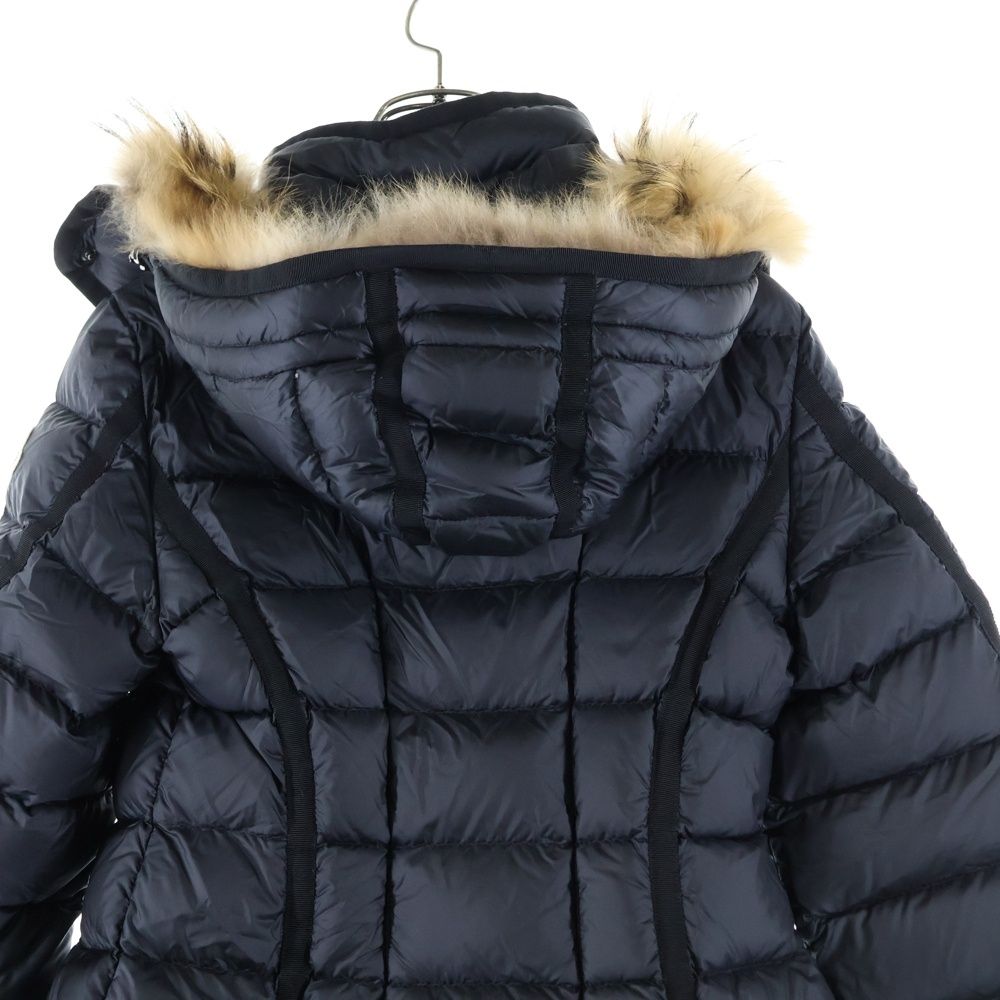 リアルファー付 ジップアップダウンジャケット