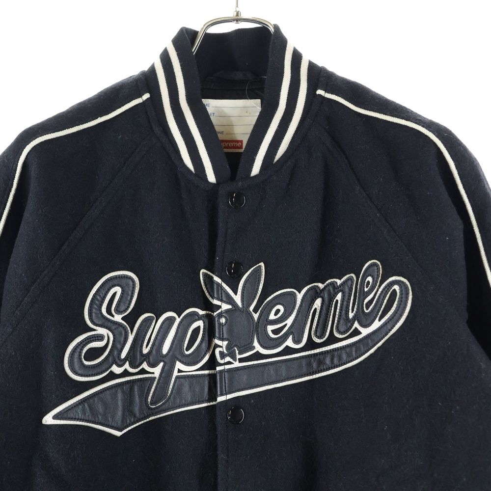 SUPREME (シュプリーム) 17AW ×Playboy Wool Varsity Jacket