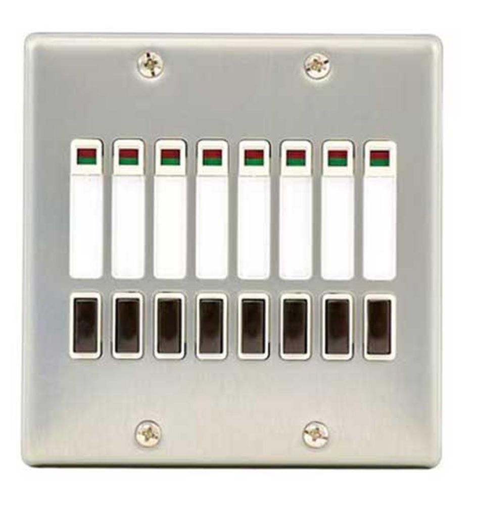 ２線式リモコンセレクタスイッチ 8回路 横型 WR 6408 K