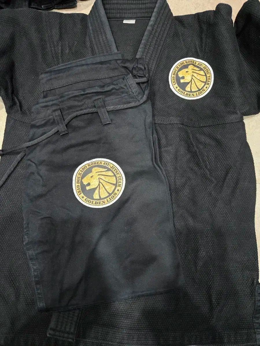 ゴールデンライオン 基本 柔道着 ブラック A0