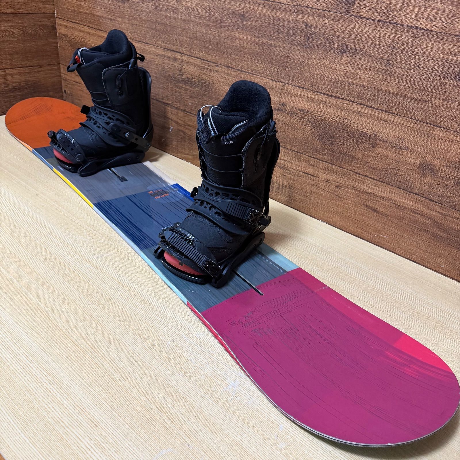 BURTON バートン CUSTOM カスタム FLYINGＶ フライングＶ メンズ スノーボード 4点セット ボード 154 cm ブーツ 26