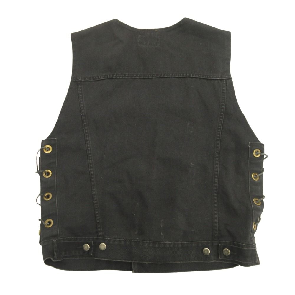 Wrangler HERO ラングラー ヒーロー 90 s デニム ベスト ノースリーブ ジャケット ブルゾン ヴィンテージ M グレー メンズ 古着