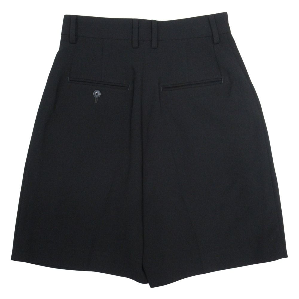 23SS H BEAUTY-YOUTH エイチ ビューティー＆ユース ダブルクロス ショート パンツ サイズS 黒 ブラック レディース 古着