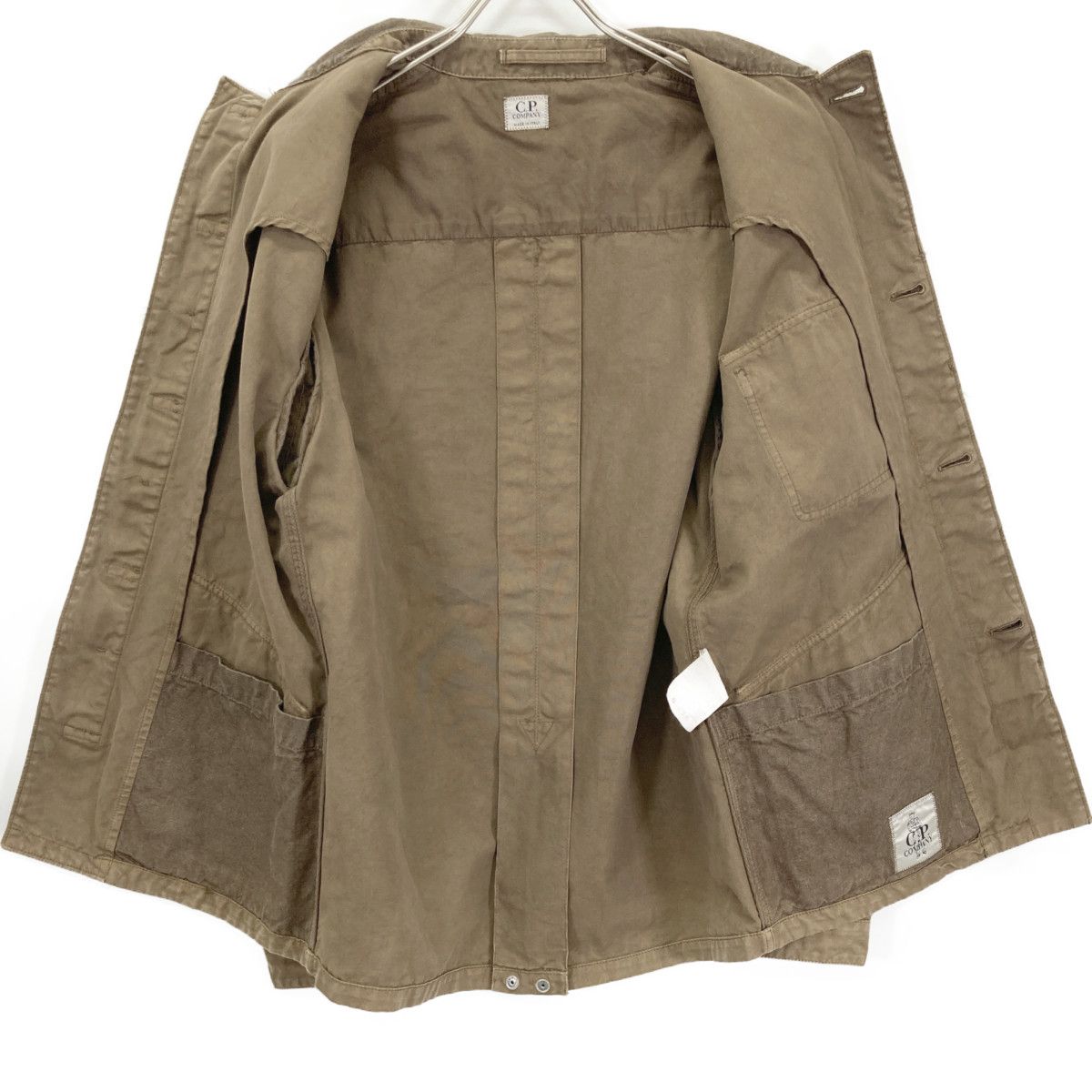 C.P.COMPANY シーピーカンパニー ﾌﾞﾗｳﾝ 3つﾎﾟｹ ｺｯﾄﾝｶﾊﾞｰｵｰﾙ 46 - メルカリ