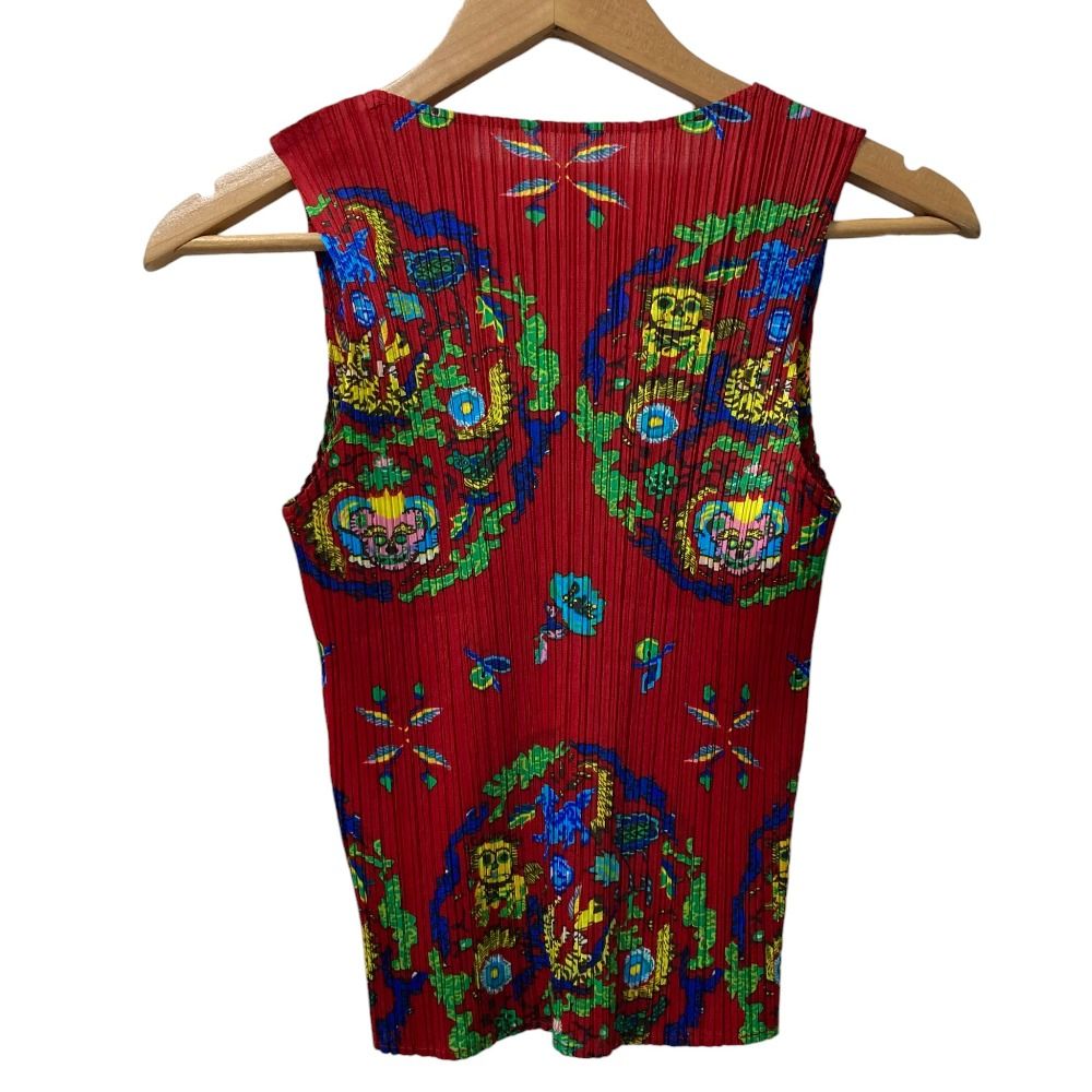 PLEATS PLEASE プリーツプリーズ イッセイミヤケ ドラゴン 総柄 美品