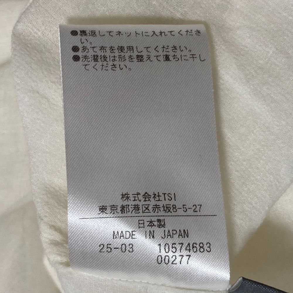  25 SS MHL. HOWELL マーガレットハウエル COTTON CHIFFON SHIRT シャツ サイズ1 アイボリー レディース 古着 半袖 シャツ ブラウス