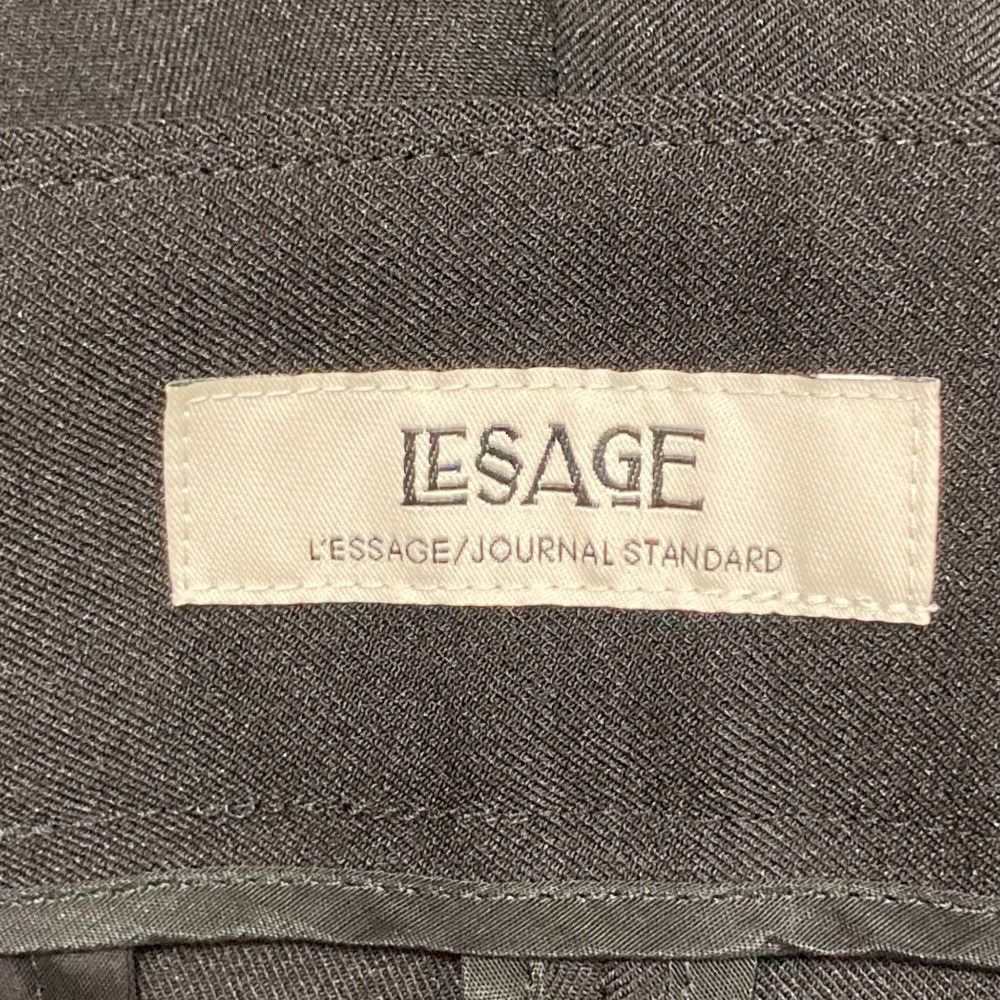 全店送料無料! 25SS JOURNAL STANDARD L’ESSAGE ジャーナル レサージュ ドライギャバ 2WAY テーパードパンツ サイズ38 ブラック レディース 古着