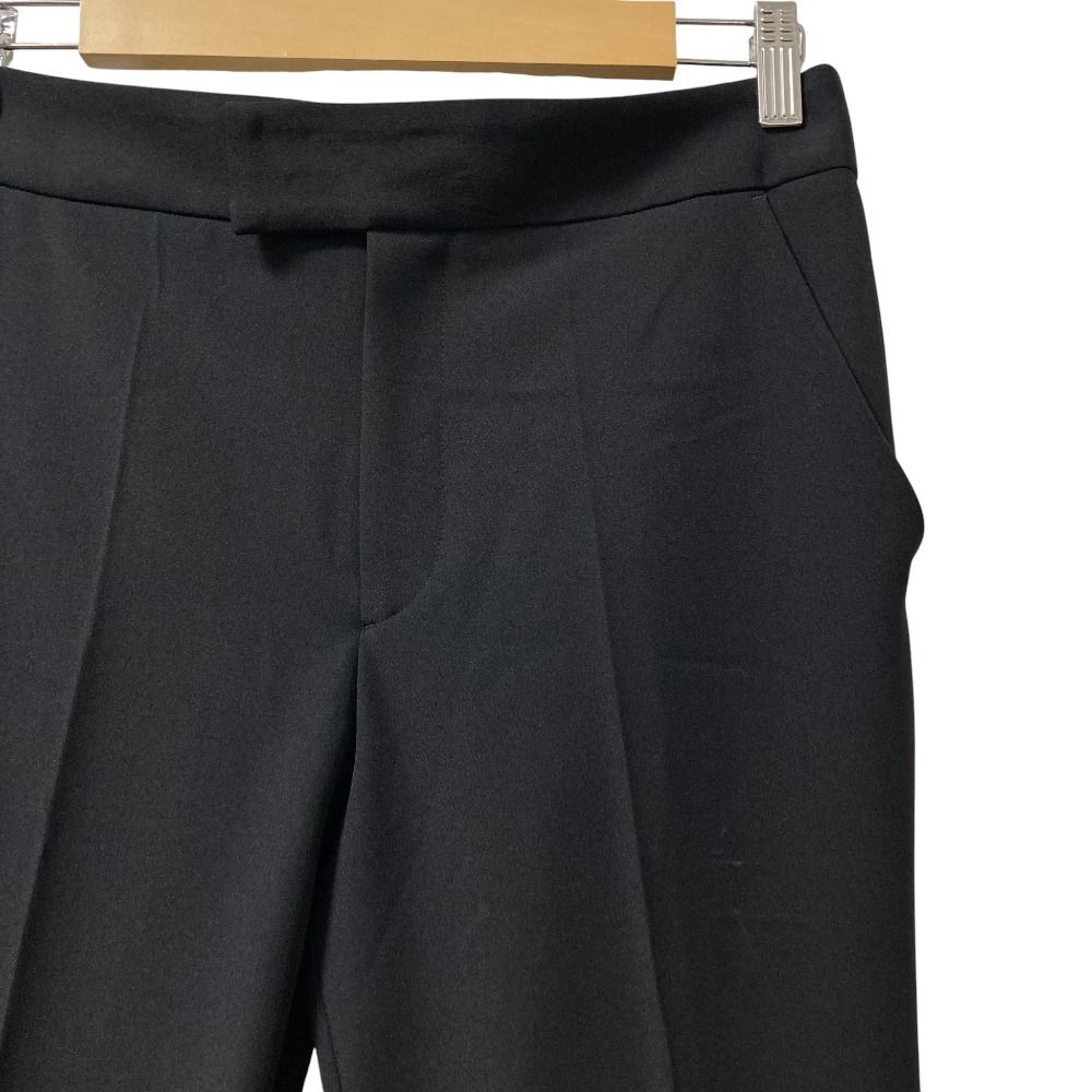 25SS JOURNAL STANDARD L’ESSAGE ジャーナル レサージュ ドライギャバ 2WAY テーパードパンツ サイズ38 ブラック レディース 古着