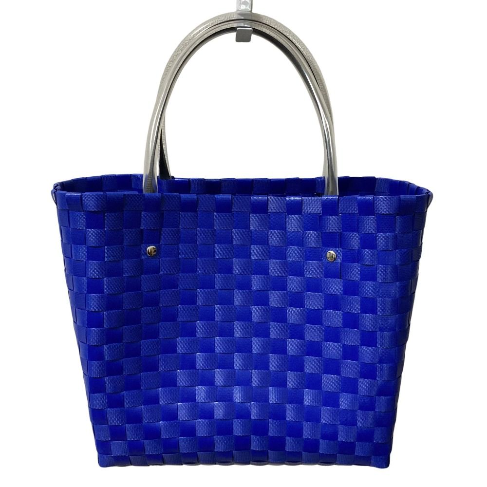 MARNI マルニ マーケット コニャック クリームドッグ アニマルバスケット かごバッグ ブルー レディース 古着