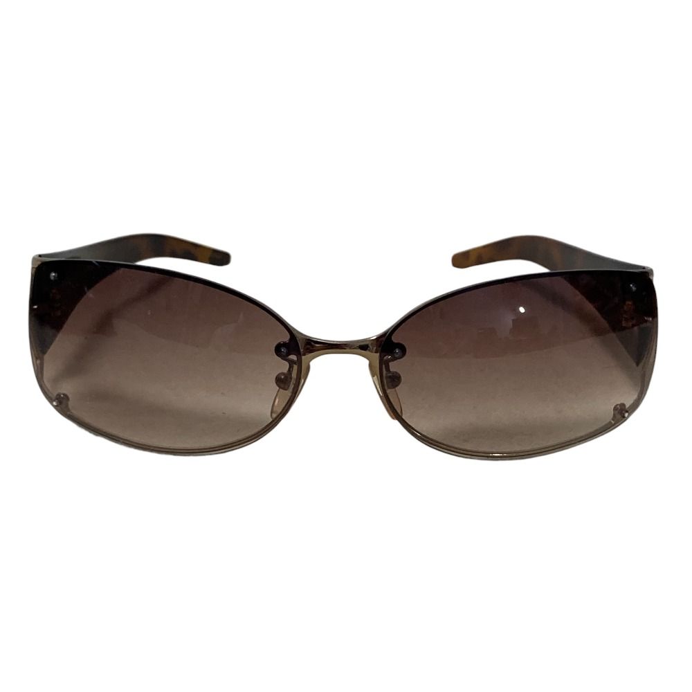 FENDI フェンディ ズッカ柄メタルフレーム サングラス FS372AF ブラウングラデーション ブラウンマーブル メンズ レディース 古着