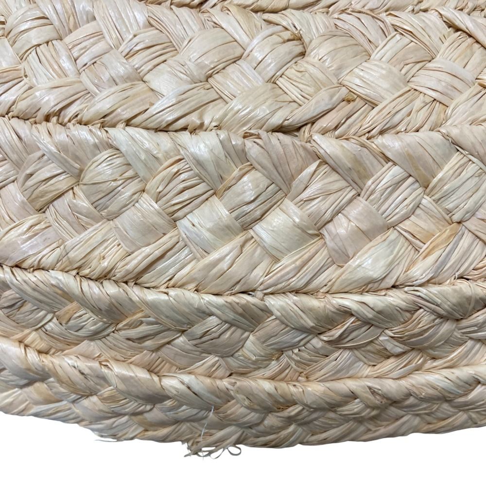  HELEN KAMINSKI ヘレンカミンスキー ブラックリボン ラフィアハット ベージュ レディース 古着 その他 ハット