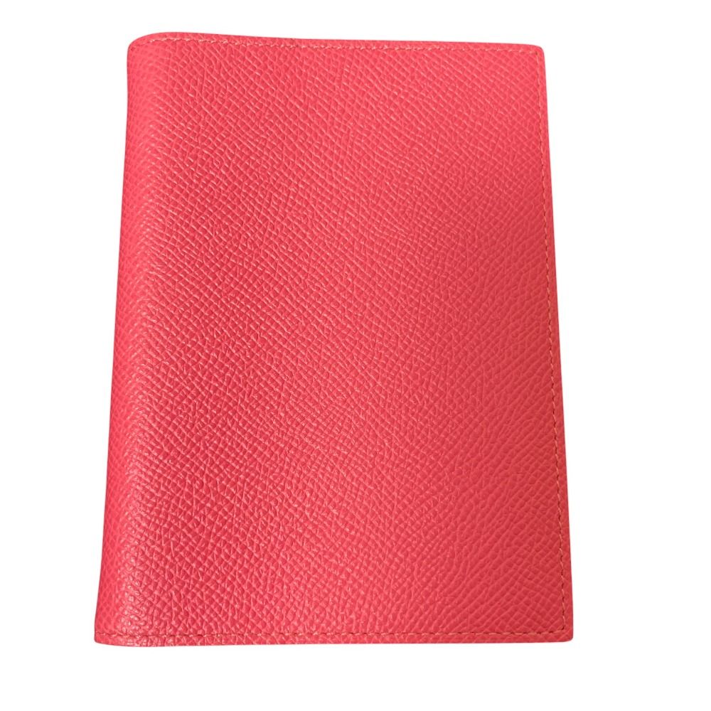 HERMES エルメス ヴォーエプソン アジェンダ GM 手帳カバー T刻印 2015年製造 ピンク ローズアザレ レディース 古着