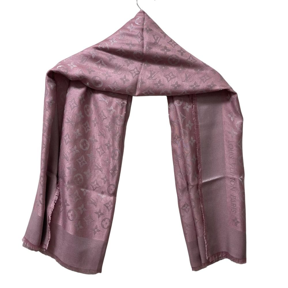 未使用★ルイヴィトン★大判ショール　くすんだピンク レーヨン混 LOUIS VUITTON（ストール/パシュミナ ・ ピンク/桃色系）のフリマ