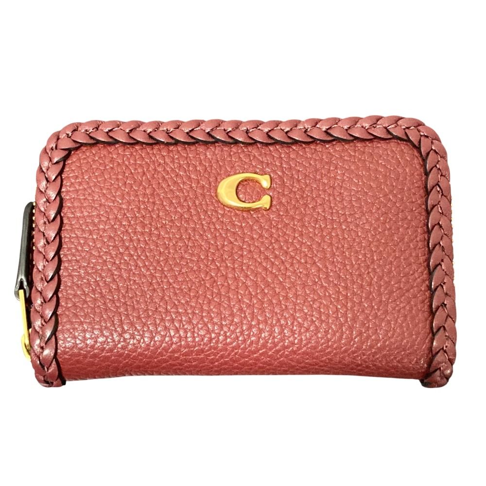 新品同様 COACH コーチ コインウォレット コインケース ミニ財布 ラウンドファスナー ワイン レディース 古着 中古 USED MOREAU  PARIS モローパリ CONZIP LRGPRCALFCHCH コンチネンタル ジップ ウォレット ラウンドファスナー長財布 ホワイト 【中古】S