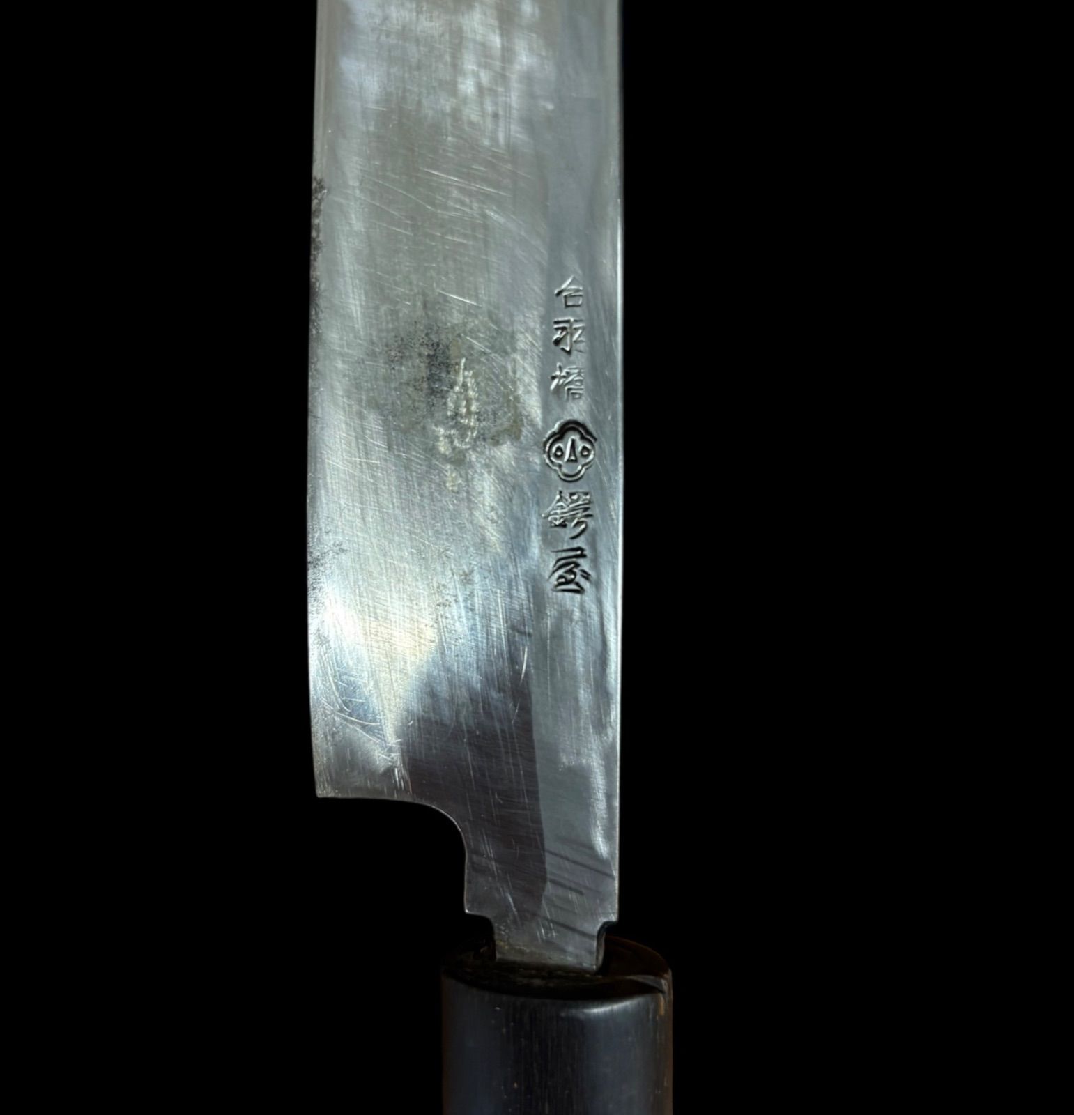 合羽橋 鍔屋 本鍛錬 包丁 全長43cm つば屋 出刃包丁 和包丁 刃物 調理器具 飲食店 アンティーク WWW_OPDRERGINERDOGAN_COM