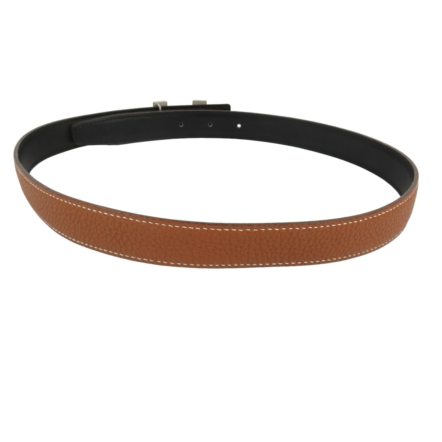 HERMES エルメス コンスタンス シルバーカラー Hバックル ブラウンx