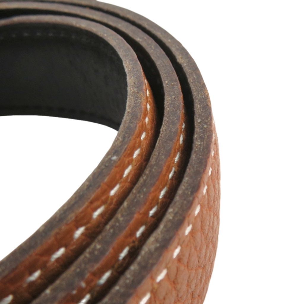 HERMES エルメス コンスタンス シルバーカラー Hバックル ブラウンx