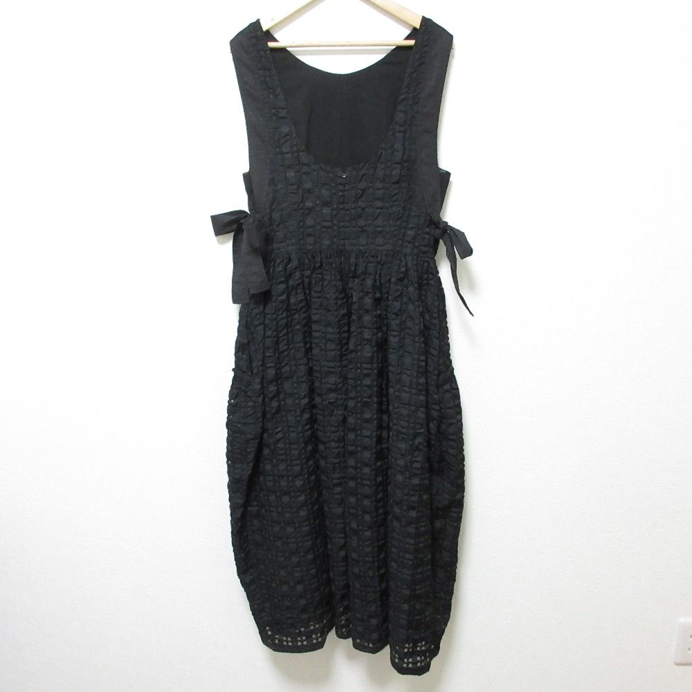 23 SS 3.1 Phillip Lim 3.1フィリップリム サイドリボンノースリーブ フ ワンピース サイズ2 ブラック レディース 古着