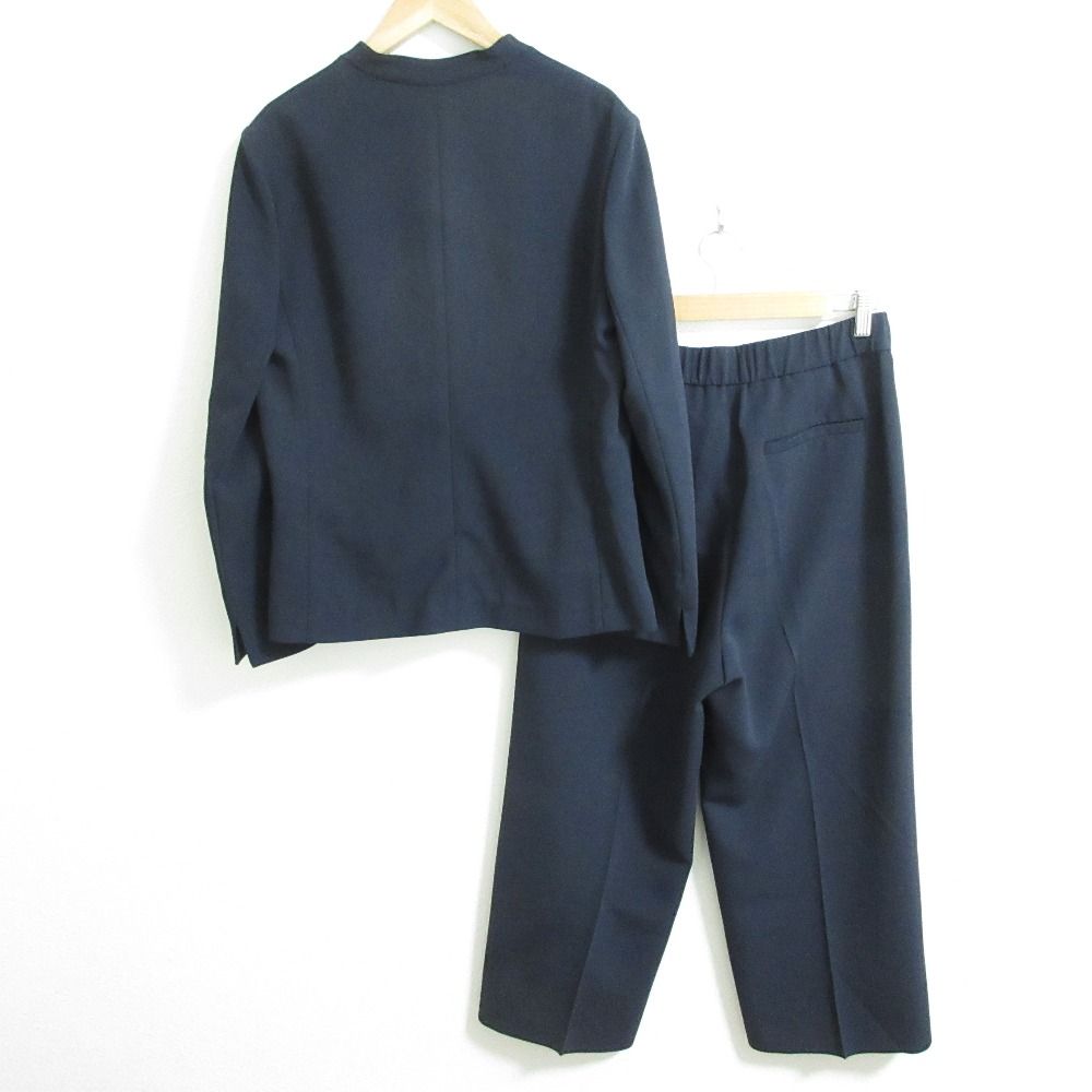 25SS theory luxe セオリーリュクス LUVE ノー ジャケット パンツ セットアップ サイズ40 ネイビー レディース 古着