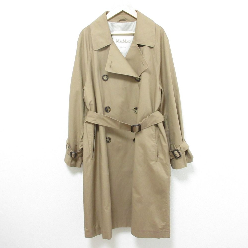 25SS Max Mara マックスマーラ The Cube トレンチコート 25190210946 サイズ40 キャメルベージュ レディース 古着