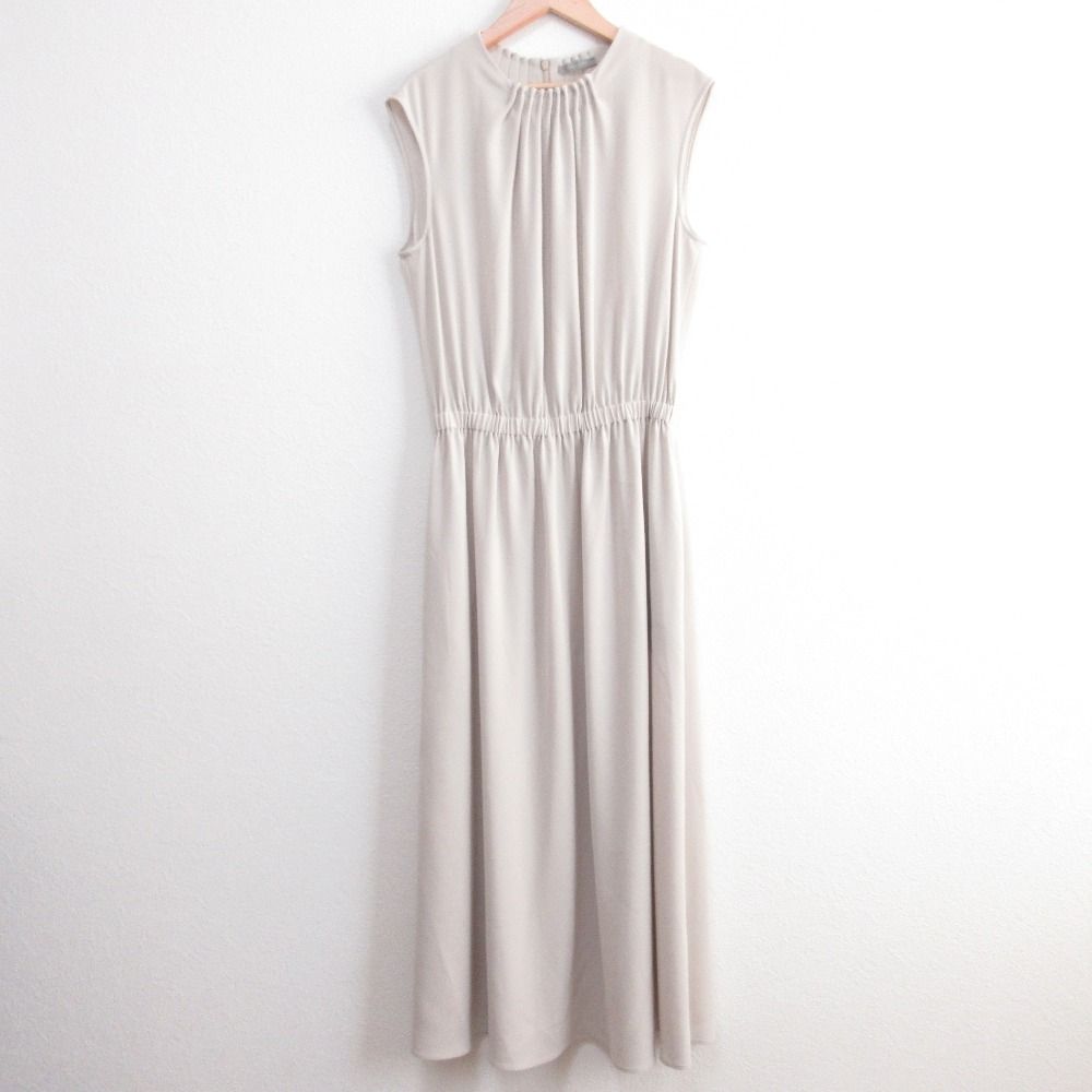 25SS theory luxe セオリーリュクス CLEVEN GISELLE ノースリーブ ワンピース サイズ38 オフホワイト レディース 古着