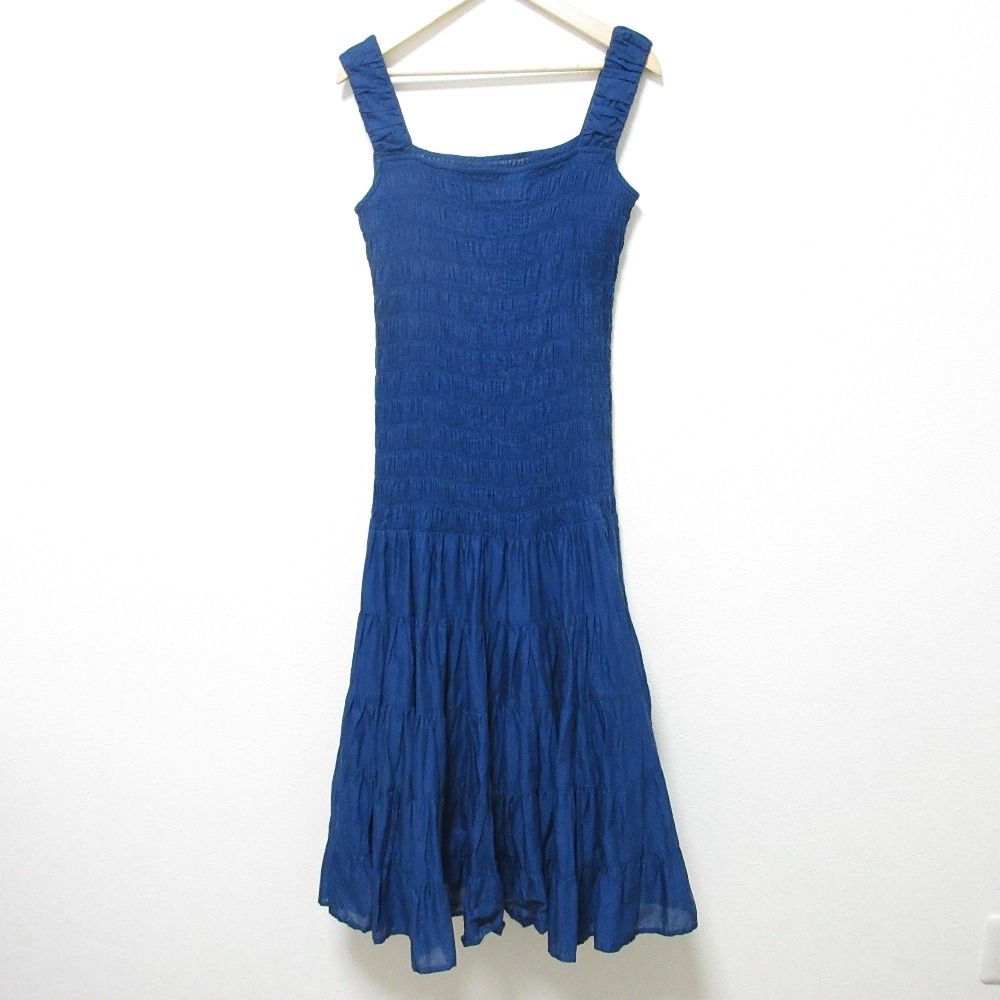 23 SS Merlette マーレット ティアードワンピース ドレス サイズXS ブルー レディース 古着
