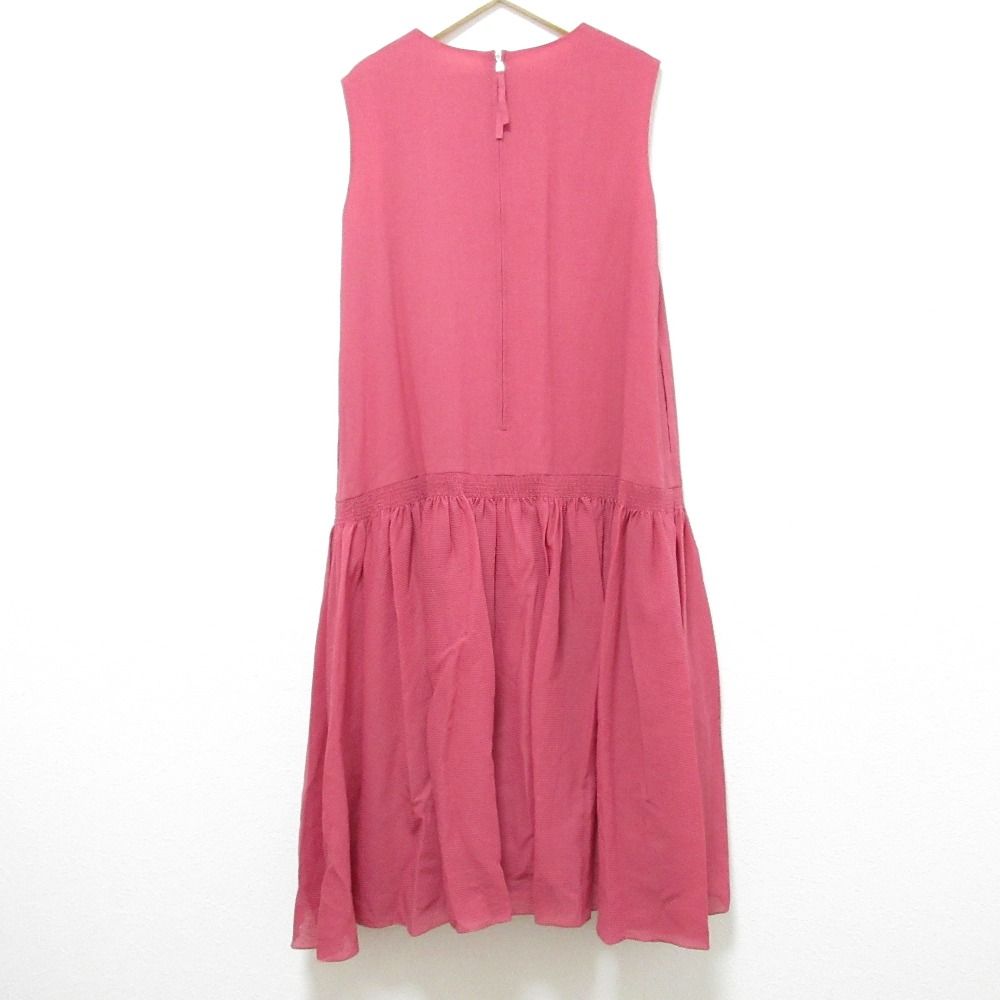FOXEY フォクシー Summer Time Dress ノースリーブ フ ドレス ワンピース 44671 サイズ40 ピンク レディース 古着