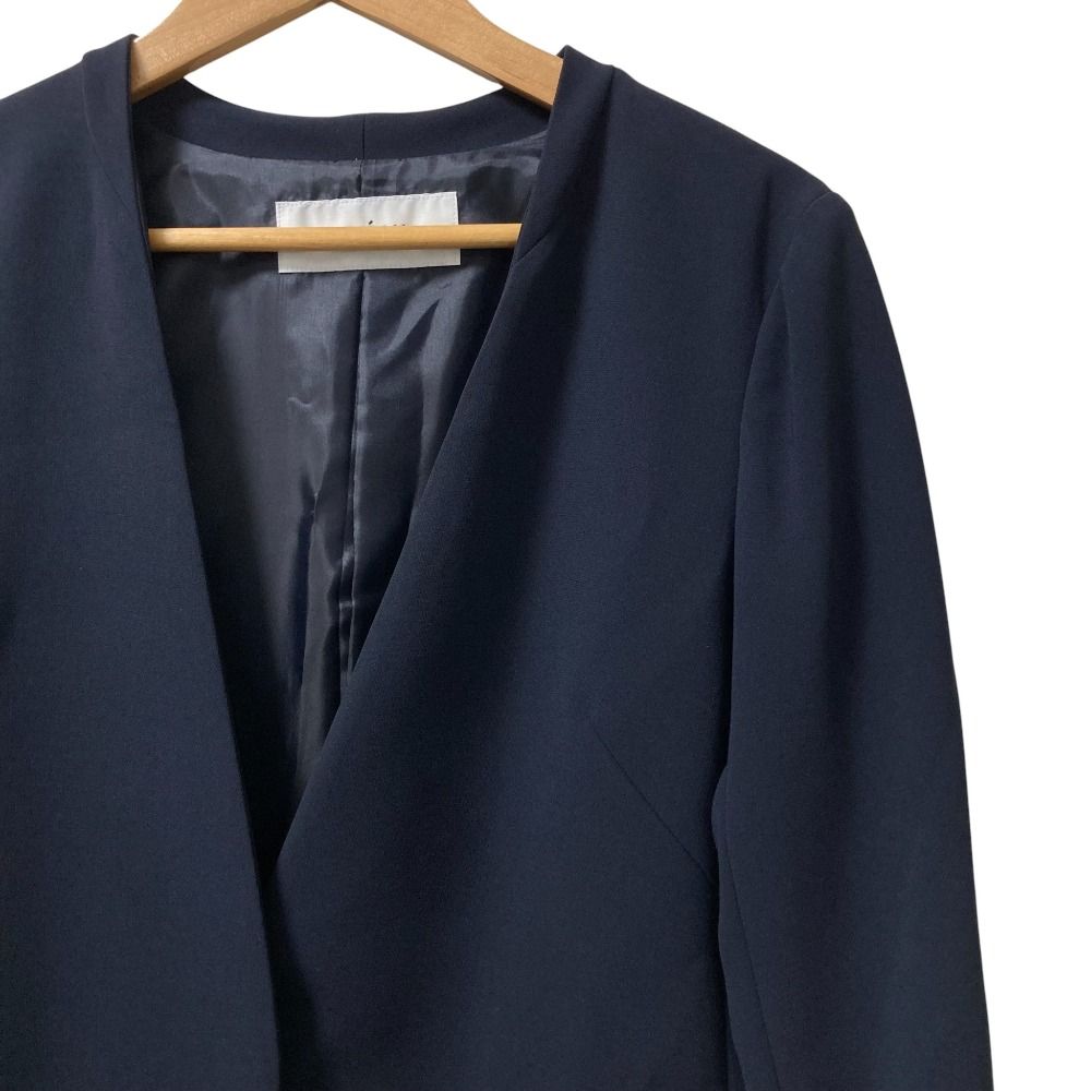 美品 SOEJU ソージュ ストレッチファイン ノーカラージャケット パンツ