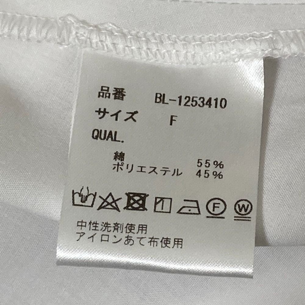  25 SS TSURU by Mariko Oikawa ツルバイマリコオイカワ Sailor ブラウス BL-1253410 フリーサイズ ホワイト レディース 古着 ノースリーブ シャツ ブラウス