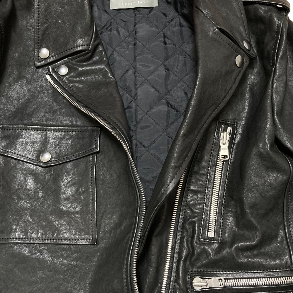 美品 23AW theory luxe セオリーリュクス HARL LEATHER SONNY