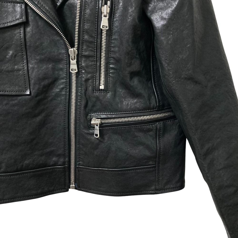 【美品】セオリーリュクス　ブルゾンジャケット　ウール　ブラック　38 美品】セオリーリュクス 24AW ジップアップブルゾン ブラック サイズ38