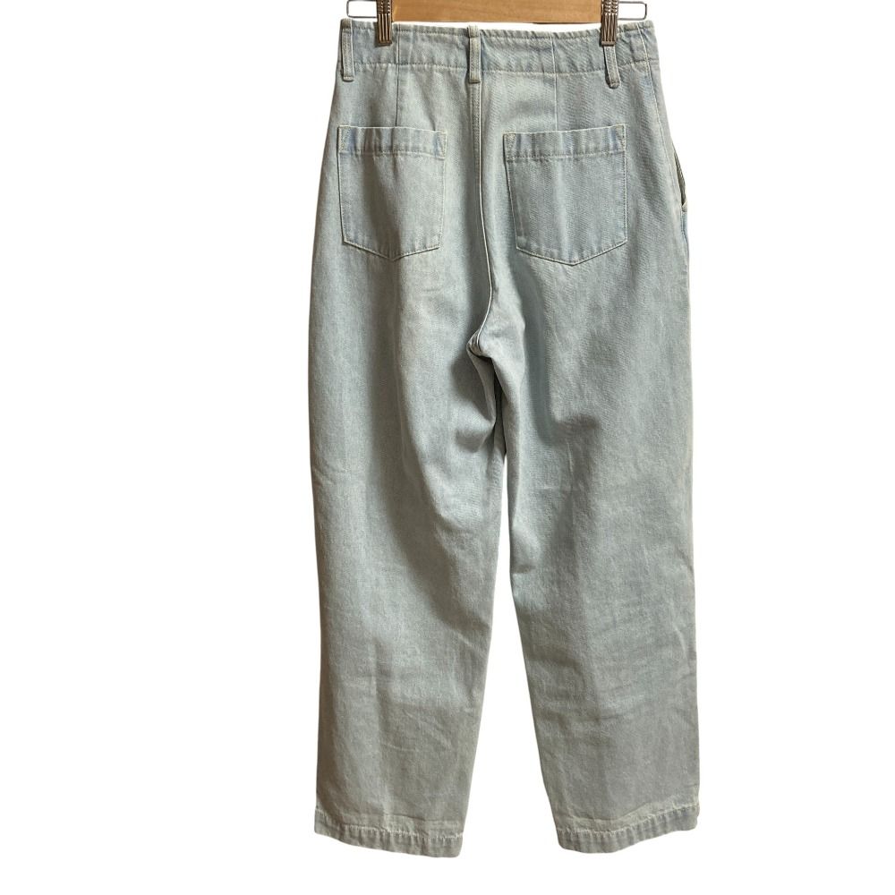 25SS MICA-DEAL マイカアンドディール ハイウエストデニムパンツ ジーンズ 0125103023 サイズ38 ライトブルー レディース 古着