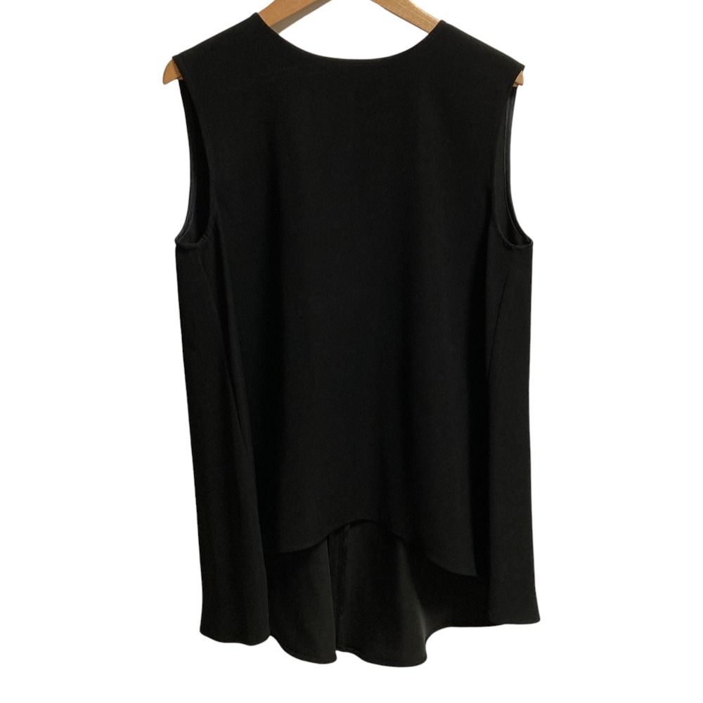 YOKO CHAN ヨーコチャン ノースリーブ チュニック ブラウス YCB-116-063 サイズ36 ブラック レディース 古着