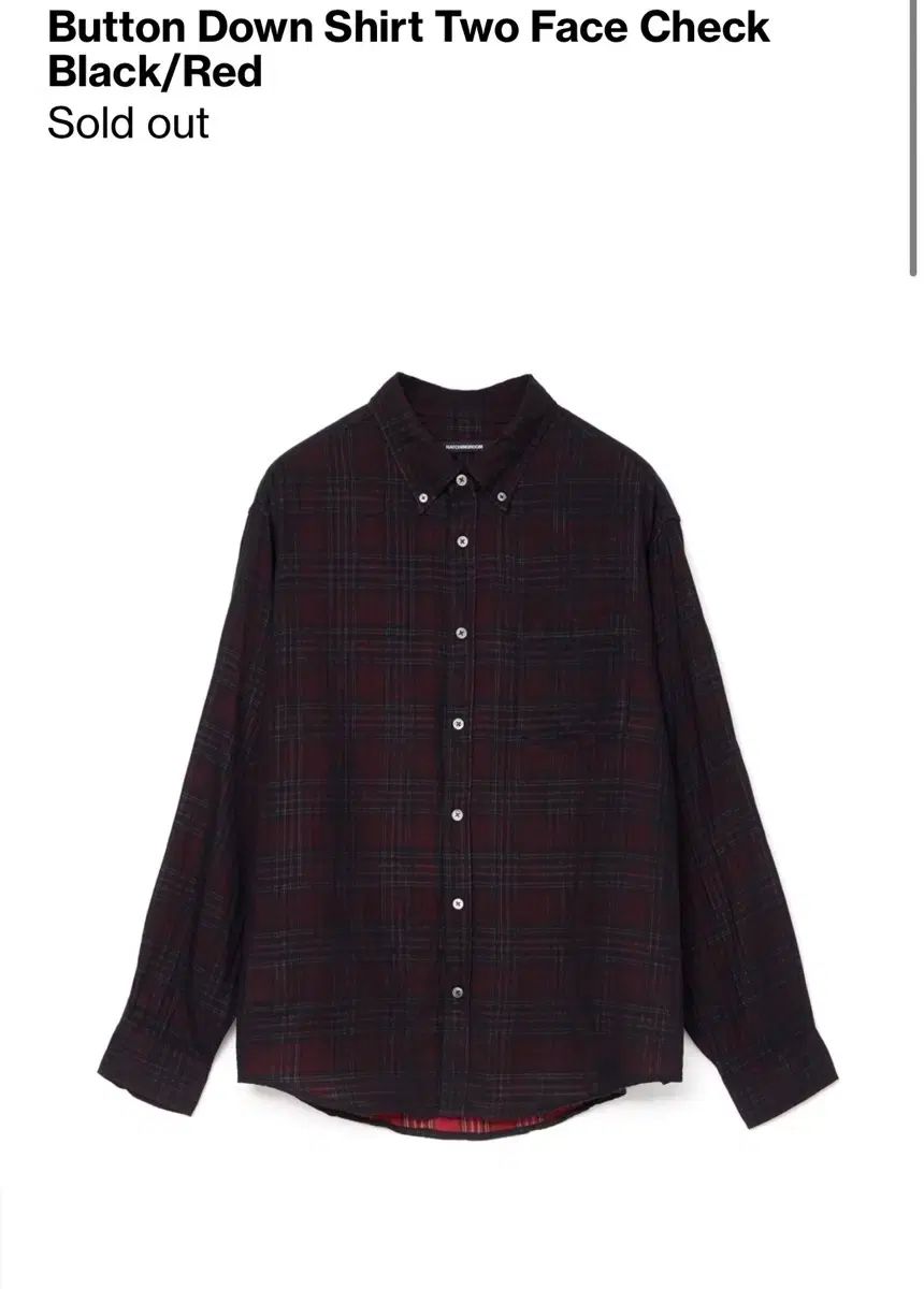Hatchingroom ハン HAN ローロー シャツ Black Red