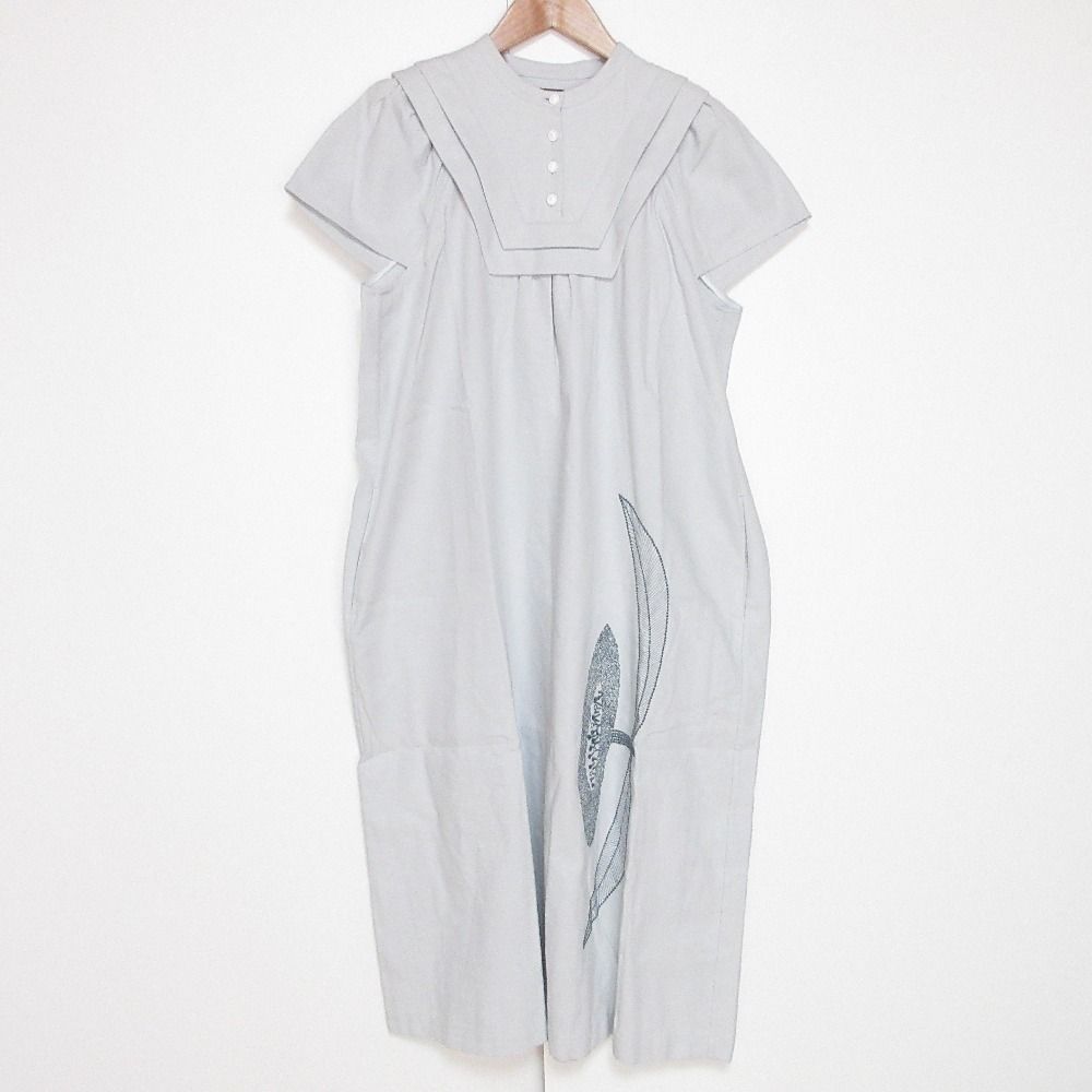 美品 22SS mina perhonen ミナペルホネン moon flower セーラーカラー