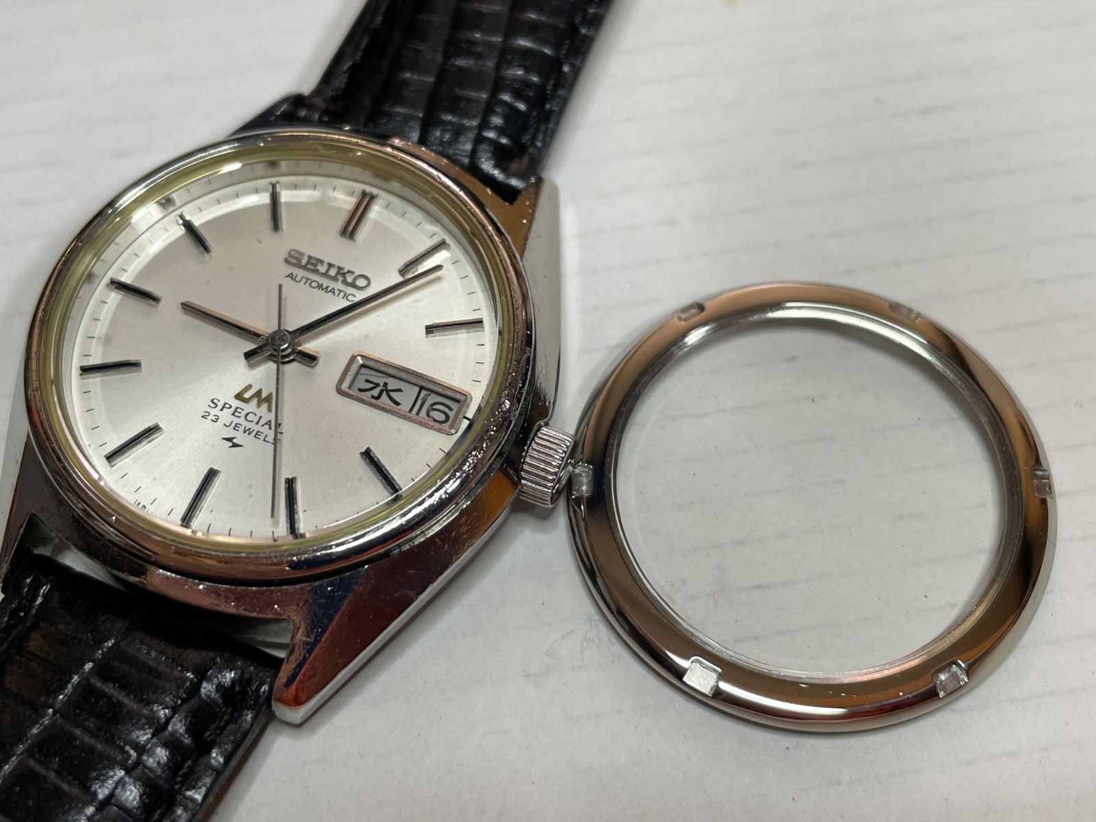 セイコー ロードマチック 52LM シースルーバック スケルトン 裏蓋 SEIKO ジーンズ 自動巻き時計 腕時計(アナログ)