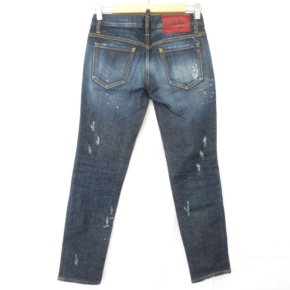 DSQUARED2 ディースクエアード ジェニファージーンズ デニムパンツ 34 インディゴ レディース 古着