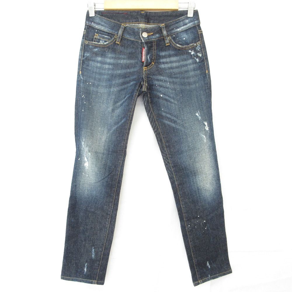 DSQUARED2 ディースクエアード ジェニファージーンズ デニムパンツ 34 インディゴ レディース 古着