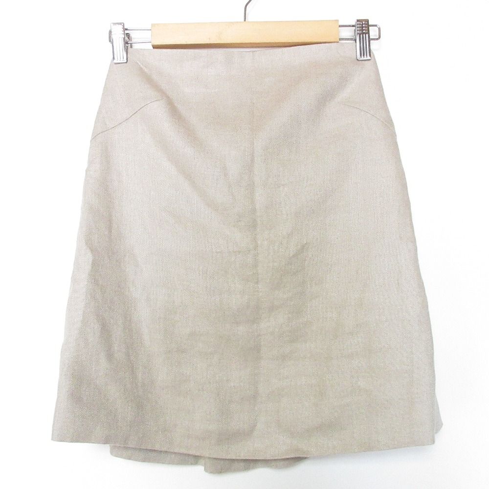 Chaos カオス リネン ヘリンボーン チューブベアトップ ビスチェ F ベージュ レディース 古着