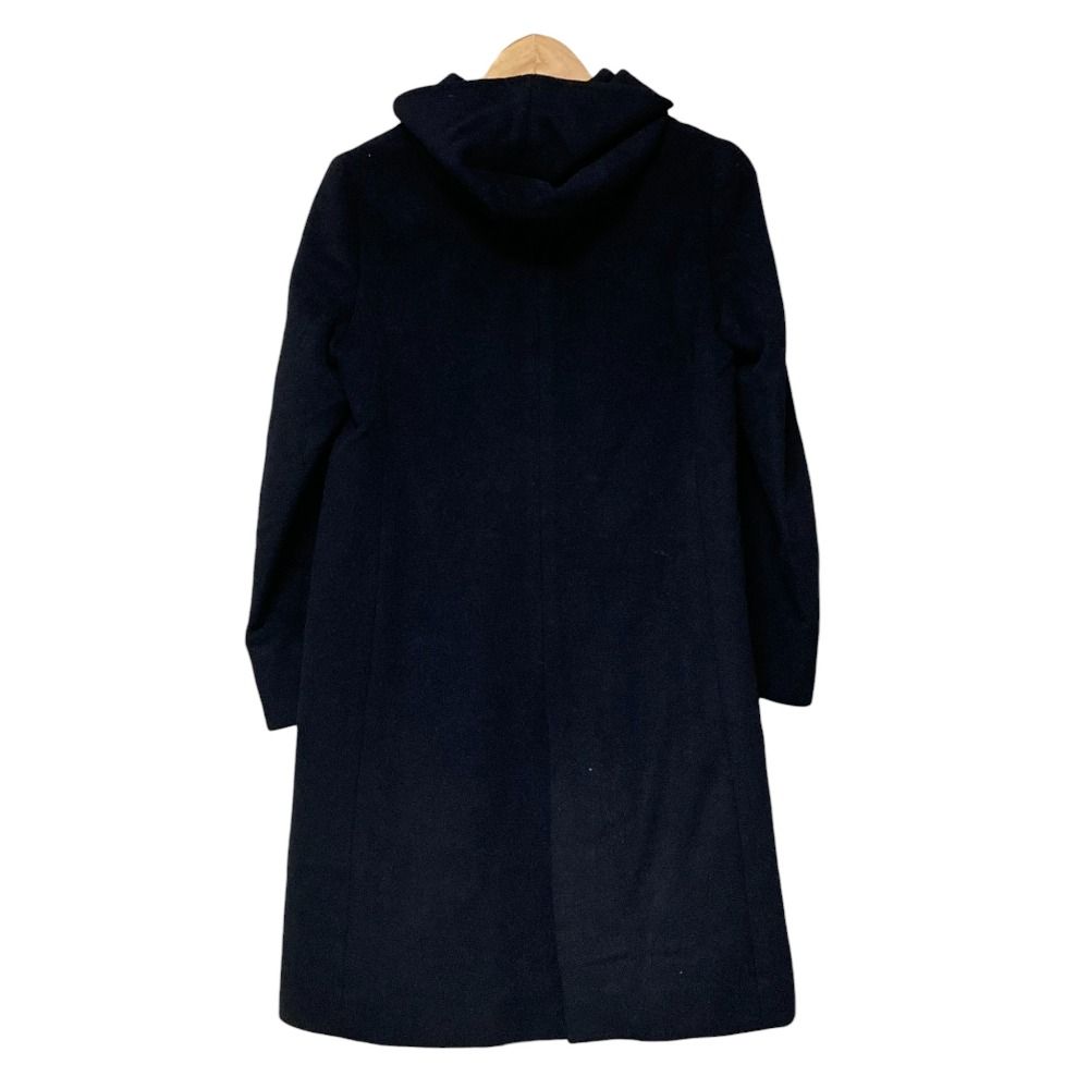 良品 23区 ニジュウサンク ウールアンゴラビーバー フーデッド コート