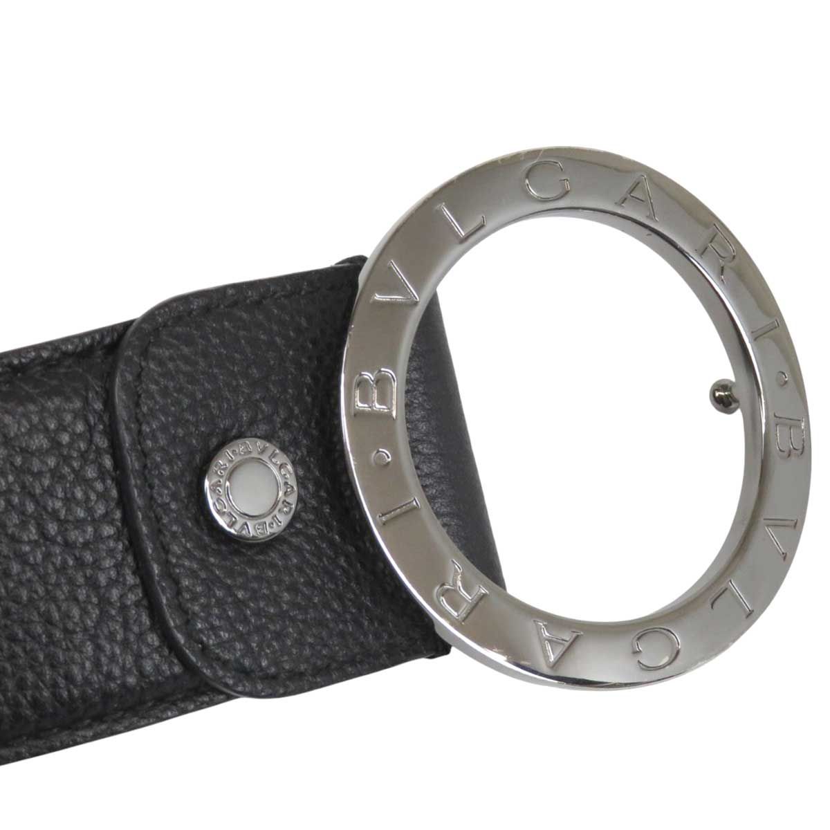 ブルガリ ダブルロゴ ベルト 110/44 メタル レザー ユニセックス  