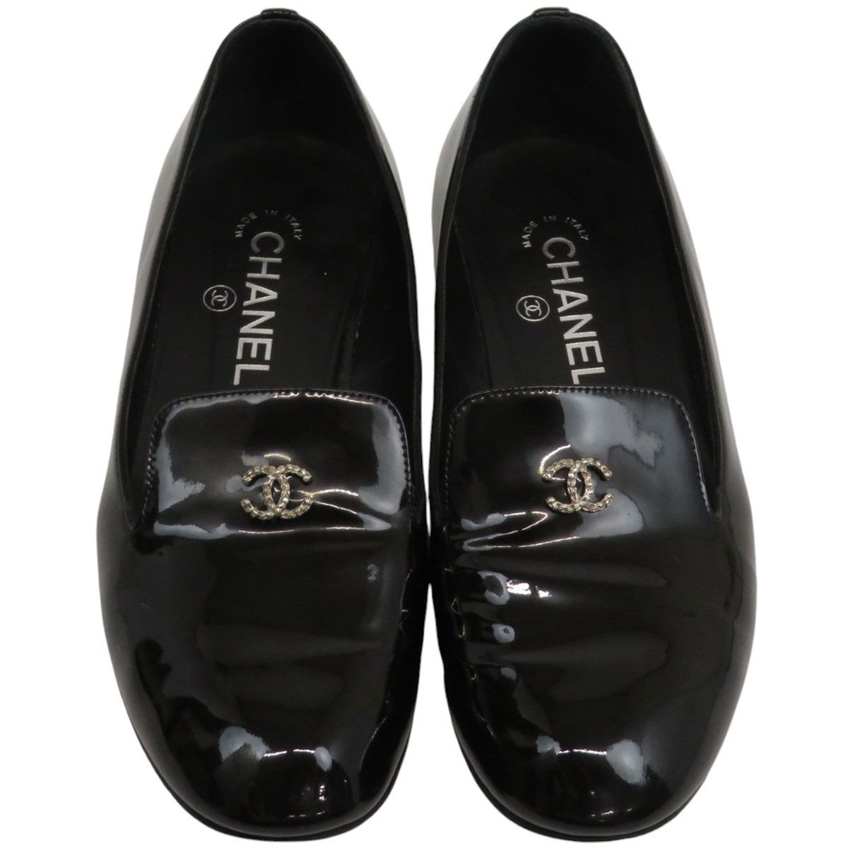 シャネル ココマーク コスチュームパール スリッポン G 30757 レディース ブラック CHANEL アパレル 小物