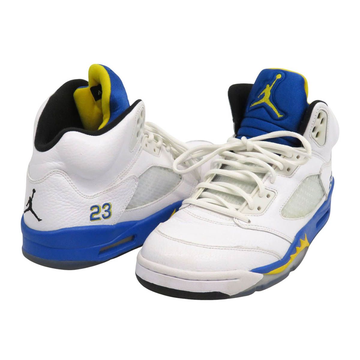 ナイキ AIR JORDAN V RETRO エアジョーダン 5 レトロ スニーカー 136027-189 メンズ ホワイト ブルー NIKE アパレル 小物