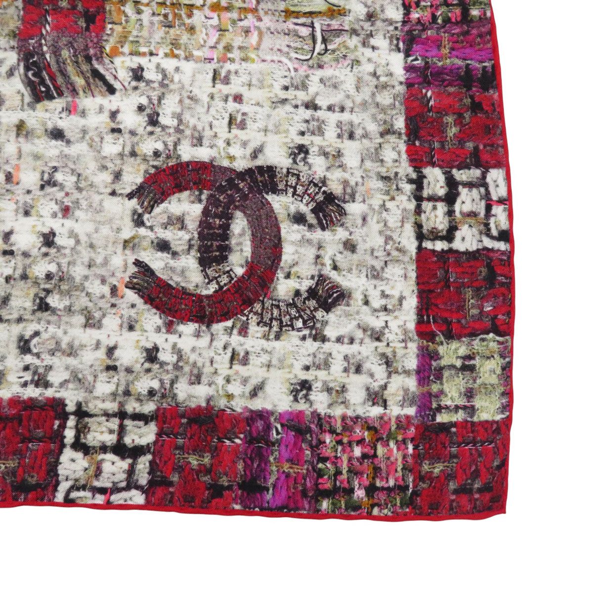 シャネル ココマーク ツイード柄 スカーフ ユニセックス マルチ CHANEL アパレル 小物