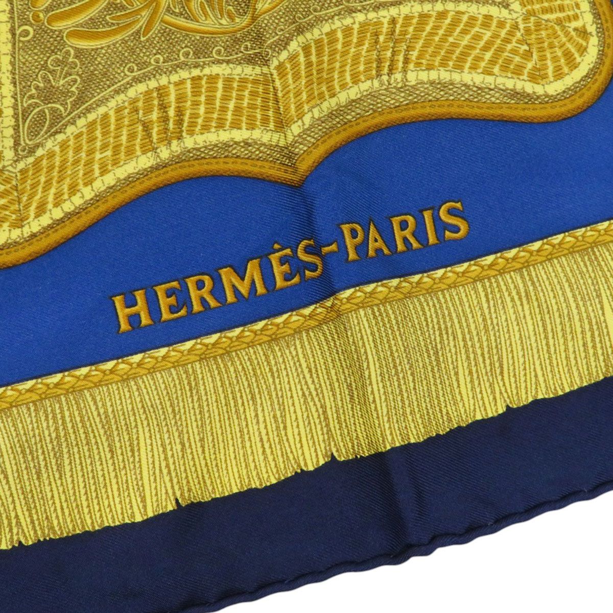 エルメス カレ 90 Poste et Cavalerie サーベル飾り袋 スカーフ ユニ