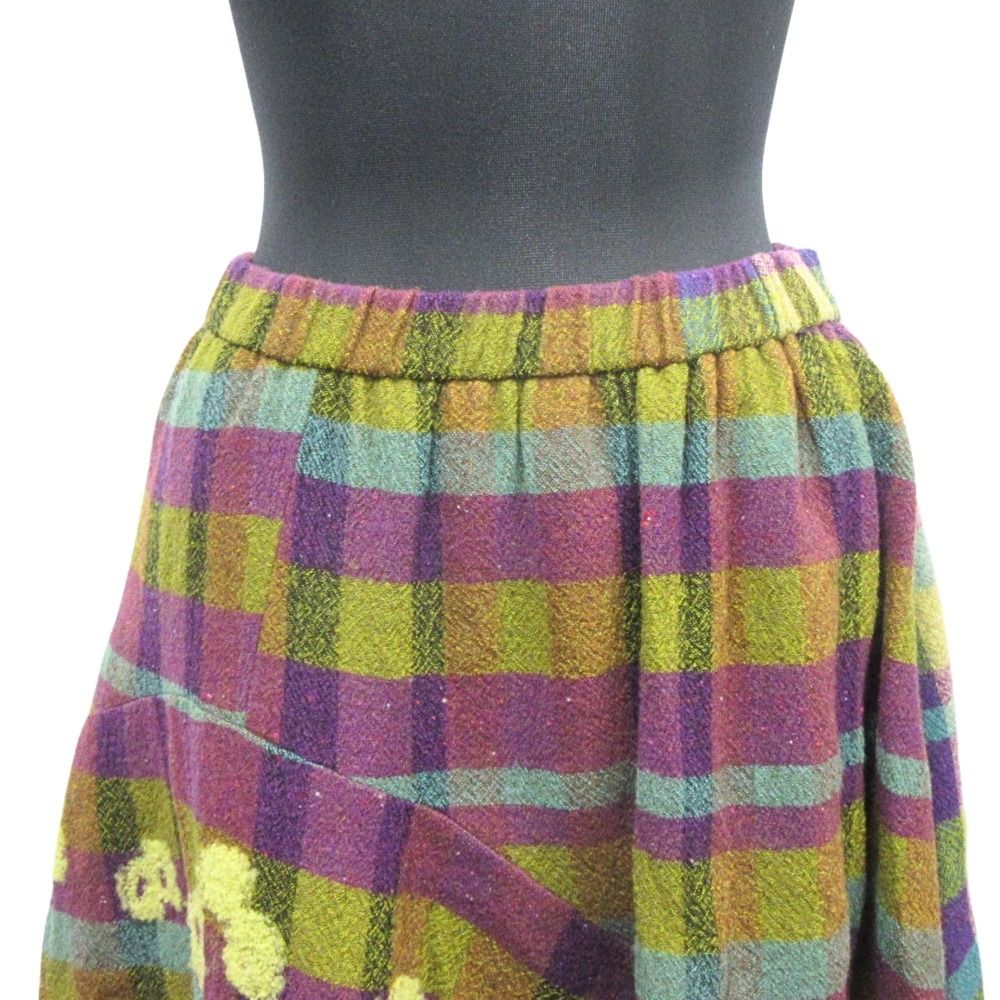 ✿慈雨✿センソユニコ✿コットン混 変形ロングスカート 美品 Sensounico センソユニコ 慈雨 コットン イージー ロング