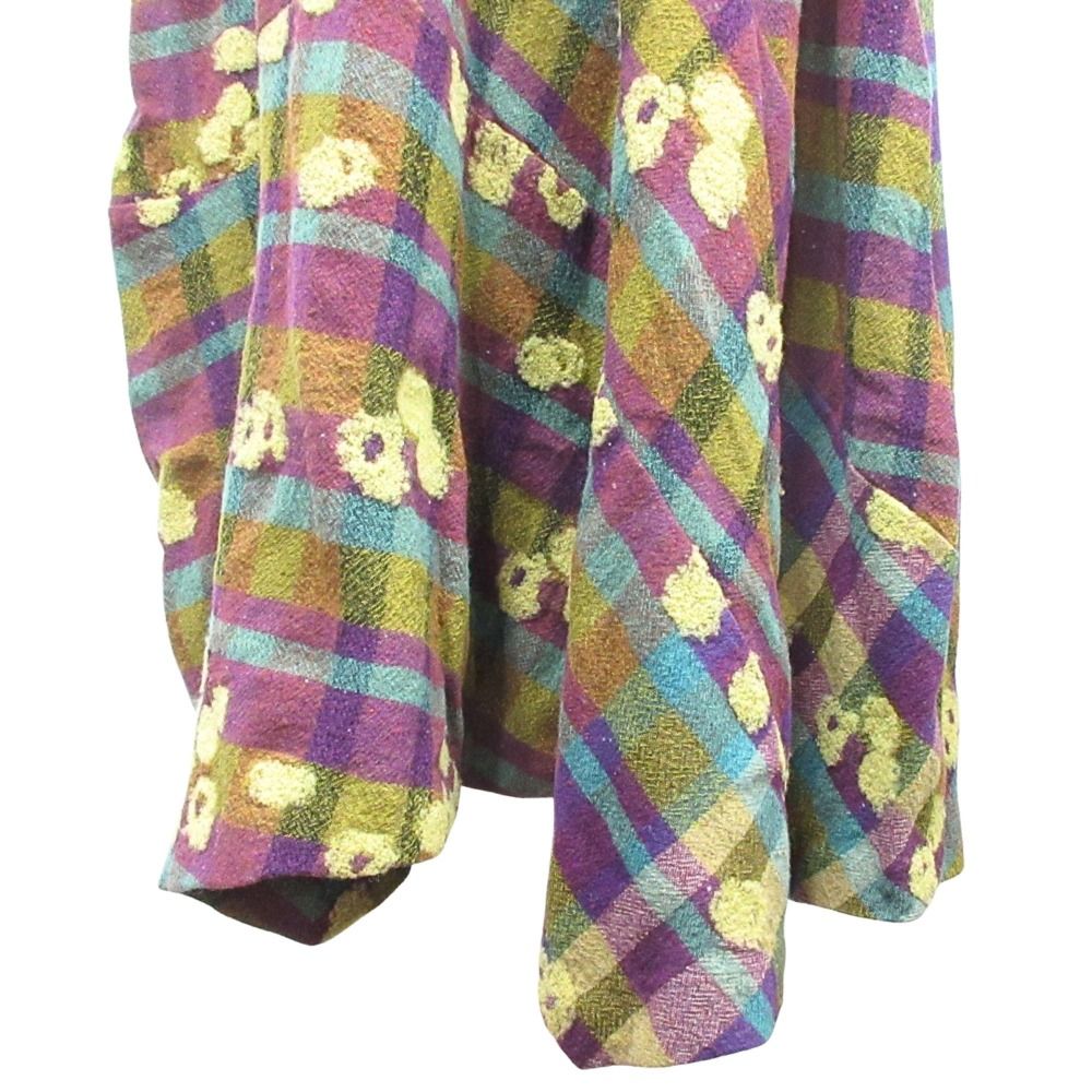 ☆美品☆慈雨センソユニコ/綿100％ボーダー柄サルエル風ワイドパンツ:40/